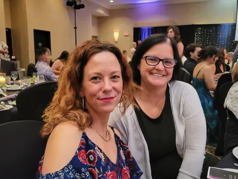 Hopewell team members celebrating with the 2026 Not-for-Profit of the Year award at the gala